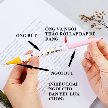 Bút đánh dấu 2 đầu cute pastel huỳnh quang Hàn Quốc – Nhiều màu, sổ tay, 3.750₫
