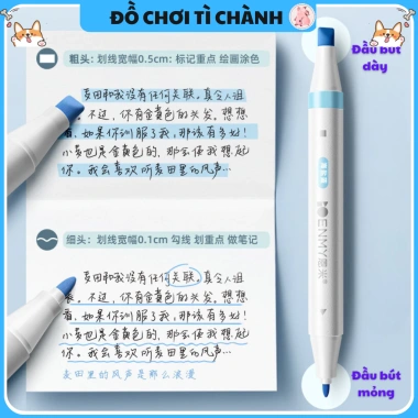 Bút Đánh Dấu 2 Đầu Hopkids Highlight Pastel Light - Trang Trí Bullet Journal, Giá 35.000 VND (Giảm từ 44.100 VND) 4