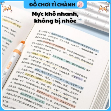 Bút Đánh Dấu 2 Đầu Hopkids Highlight Pastel Light - Trang Trí Bullet Journal, Giá 35.000 VND (Giảm từ 44.100 VND) 5