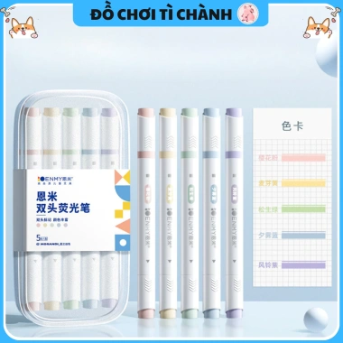 Bút Đánh Dấu 2 Đầu Hopkids Highlight Pastel Light - Trang Trí Bullet Journal, Giá 35.000 VND (Giảm từ 44.100 VND) 7