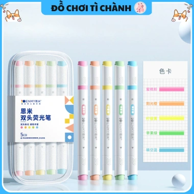 Bút Đánh Dấu 2 Đầu Hopkids Highlight Pastel Light - Trang Trí Bullet Journal, Giá 35.000 VND (Giảm từ 44.100 VND) 10