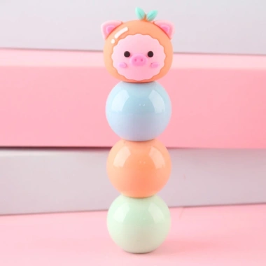 Bút đánh dấu 3 trong 1 mini dạ quang, highlight, bút nhớ - Hình ngộ nghĩnh, chỉ 35k 5
