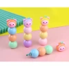 Bút đánh dấu 3 trong 1 mini dạ quang, highlight, bút nhớ - Hình ngộ nghĩnh, chỉ 35k 8