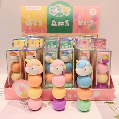 Bút đánh dấu 3 trong 1 mini dạ quang, highlight, bút nhớ - Hình ngộ nghĩnh, chỉ 35k 9