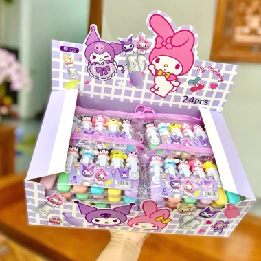 Bút đánh dấu highlight bộ 6 cây dễ thương, túi 6 màu - Giá ưu đãi 40.000 VND 10 Bút đánh dấu highlight bộ 6 cây dễ thương, túi 6 màu - Giá ưu đãi 40.000 VND 10