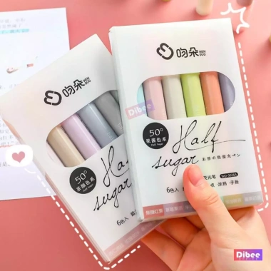 Bút đánh dấu highlight DiBee 12 màu dạ quang cho học sinh, văn phòng, giá 30,999 9