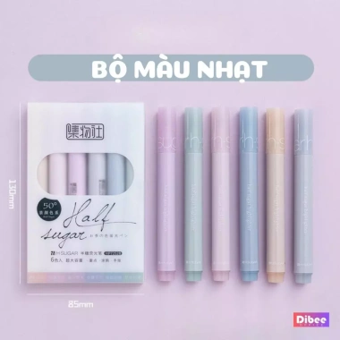 Bút đánh dấu highlight DiBee 12 màu dạ quang cho học sinh, văn phòng, giá 30,999 10