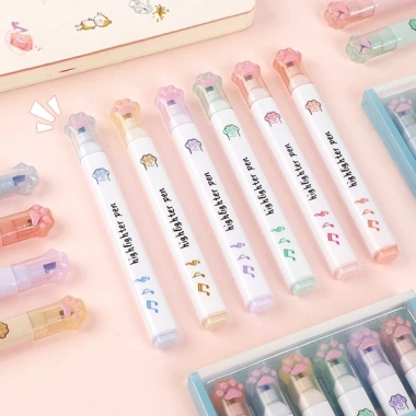 Bút Đánh Dấu Màu Macaron Dạ Quang Sáng Tạo Dễ Thương - Giá 23.900đ Giảm Sốc 3