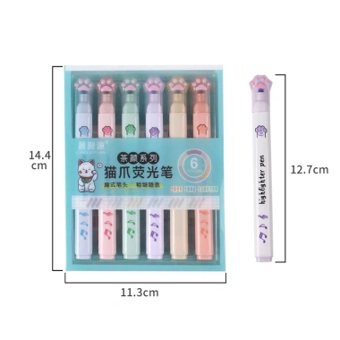 Bút Đánh Dấu Màu Macaron Dạ Quang Sáng Tạo Dễ Thương - Giá 23.900đ Giảm Sốc 7