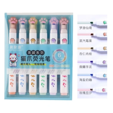 Bút Đánh Dấu Màu Macaron Dạ Quang Sáng Tạo Dễ Thương - Giá 23.900đ Giảm Sốc 9