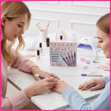 Bút Đánh Dấu Móng Tay 12 Miếng Nhanh Sương Mù - Lót Sơn, Trẻ Em & Người Mới 6