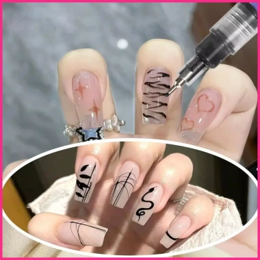 Bút Đánh Dấu Móng Tay 12 Miếng Nhanh Sương Mù - Lót Sơn, Trẻ Em & Người Mới 9