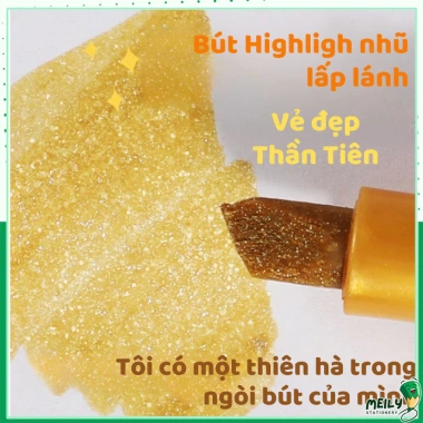Bút đánh dấu mực lấp lánh pastel HI18 khổ lớn Nhũ ánh kim giá chỉ 18.400₫ 6