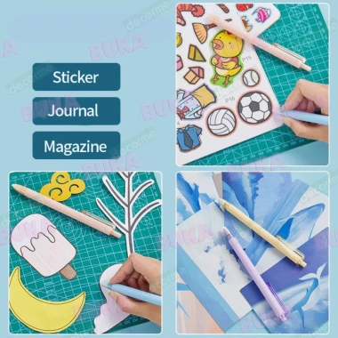 Bút DAO TRỔ - Dao Cắt Washi Tape, Bút Ngòi Gốm, Cắt Sticker, Khắc Giấy Gỗ, Bullet Journal - Giá 14.900₫
