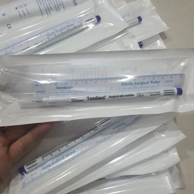 Bút định hình 1 đầu kim 0,5mm chuyên dùng xăm làm đẹp, mực xanh tím - 15.400₫