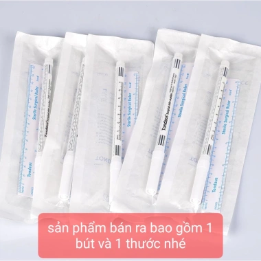 Bút định hình mày môi 1mm mực trắng vẽ khuôn phun xăm - Giá ưu đãi 18.000 VND