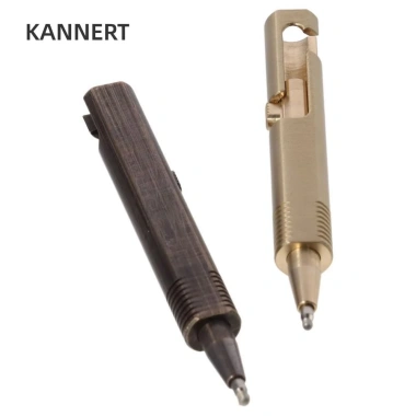 Bút đồng thau KANNERT - Bút bi mini thu gọn, bỏ túi di động, viết chữ ký mượt mà