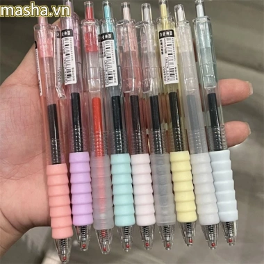 Bút Gel 0.5mm Đầu bi Khô Nhanh Đen/Xanh/Đỏ Chống Bụi - Văn phòng phẩm Giá 30,470₫