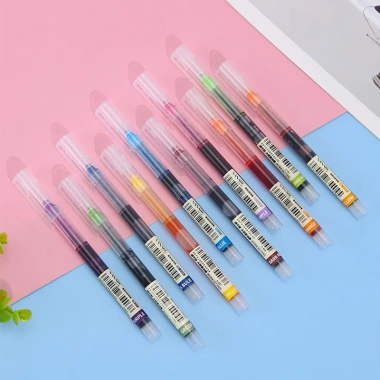 Bút gel 0.5mm Đen Xanh Đỏ 5/10/20 chiếc - Ngòi mực đều, nét chữ đẹp, giá chỉ 11.000 VND