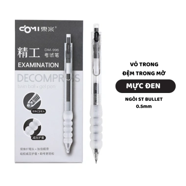 Bút Gel 0,5mm Khô Nhanh Đa Chức Năng - Đầu Trung Tính, Mực Đen/Xanh/Đỏ, Dùng Văn Phòng & Trường Học - 22.500₫