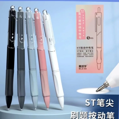 Bút Gel 0.5mm Mực Đen Pastel Gradient Luyện Đề Thi Khô Nhanh Set 5 Cây 20.000₫ 7