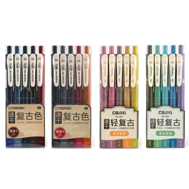 Bút Gel 20 Màu DS VINTAGE Ngòi 0.5mm Siêu Nhanh Khô Giá chỉ 18.400 VND 7