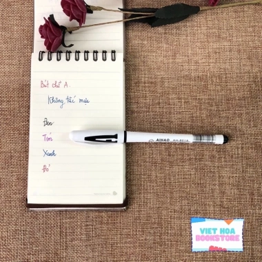 Bút Gel AIHAO 48 cây cốc mực nước chữ A: Viết êm, trơn, không tắc, chính hãng 124k