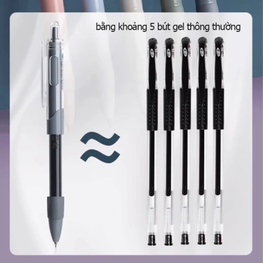Bút gel BABYTREE 0.5mm mực đen êm tay không gai, chống đau tay, hộp 5 cây, 38.000₫ 8