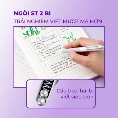 Bút Gel Bấm 0.5mm CLASSMATE GP113/GP114 mực xanh đen tím - Giá 9.000 VNĐ