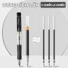 Bút Gel Bấm Cao Cấp Mesibo 0.5mm Siêu Mịn - Mực Đen Dung Lượng Lớn, Thiết Kế Đẹp Bền Chắc Dành Cho Học Sinh 6