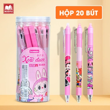 Bút Gel Bấm Mực Xanh Tím 0.5mm - Tẩy Xóa Được, Hộp 20 Bút, Viết Êm Nét Đẹp cho Học Sinh Tiểu Học - 35.000 VND 10