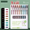 Bút Gel Bấm Nhiều Màu Bộ 9 Cây - Viết Mượt, Vẽ Sáng Tạo, Giá Chỉ 56.000 VND 2