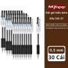 Bút gel bấm siêu rẻ 30 cây ba màu M.Y, nét 0.5mm mượt, giá 15.500đ - Phù hợp học sinh 8