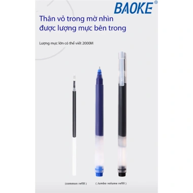 Bút gel Baoke PC3.808 nét ngòi 0.5mm vô địch mực 2.000m chỉ 50.000 VND 3