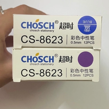 Bút Gel Chosch 8.623 Xanh/Tím 12 cây - Độ bền cao, viết mượt, giảm giá 62.000 VND 4