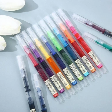 Bút Gel Dạng Lỏng 12 Màu Nhanh Khô, 0.5mm, Dung Tích Lớn - Giá 30.000đ