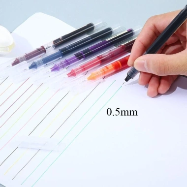 Bút Gel Dạng Lỏng 12 Màu Nhanh Khô, 0.5mm, Dung Tích Lớn - Giá 30.000đ