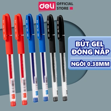 Bút Gel Deli EG150 Ngòi 0.38mm Mực Khô Nhanh Viết Trơn - Diệp Lạc Giá Ưu Đãi 28.215₫