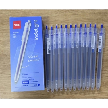 Bút gel Deli G118 0.5mm – Nét mượt xanh, đen, đỏ, giá ưu đãi 65.000₫ cho học sinh, sinh viên 2 Bút gel Deli G118 0.5mm – Nét mượt xanh, đen, đỏ, giá ưu đãi 65.000₫ cho học sinh, sinh viên 2