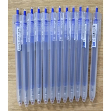 Bút gel Deli G118 0.5mm – Nét mượt xanh, đen, đỏ, giá ưu đãi 65.000₫ cho học sinh, sinh viên