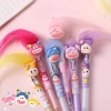 Bút gel đen hoạt hình bộ 4 cho sinh viên - Kiểu dễ thương, tóc búp bê, giá 32.000₫ 4