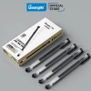 Bút gel GuangBo B72.009 0.5mm 10 viên, thân trong suốt, mực xanh đen đỏ, viết êm trơn - giảm giá 65k 7