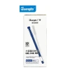Bút gel GuangBo B72.009 0.5mm 10 viên, thân trong suốt, mực xanh đen đỏ, viết êm trơn - giảm giá 65k 8