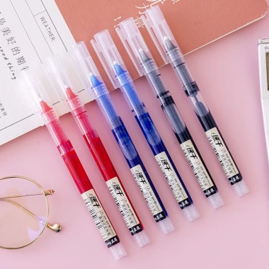 Bút gel Hikoma ngòi 0.5mm, khô nhanh, bút bi nước, ngòi kim - 39.000₫