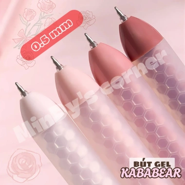 Bút gel KABABEAR mực thơm 3 hương hoa hồng coffee sữa - Giá chỉ 18.000 đồng