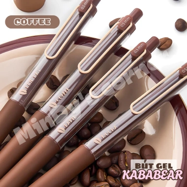 Bút gel KABABEAR mực thơm 3 hương hoa hồng coffee sữa - Giá chỉ 18.000 đồng