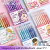 Bút gel Languo 207 màu Morandi - Tím, Muối biển, Xanh lam, Giá giảm chỉ 33.513₫ 2
