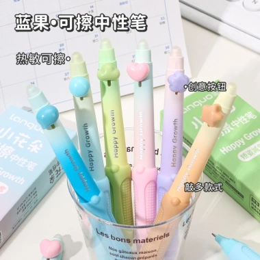 Bút Gel Languo Xóa Được 0.5mm 3 Cái - Đen/Xanh Dễ Thương, Có Tẩy, Giá Ưu Đãi 46.200 VND