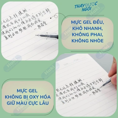 Bút gel Muji và HAKI B50, mực nước 0.5 và 0.35mm, đa màu dễ thương, giảm giá 35.000₫ 6 Bút gel Muji và HAKI B50, mực nước 0.5 và 0.35mm, đa màu dễ thương, giảm giá 35.000₫ 6