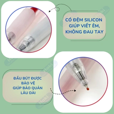 Bút gel Muji và HAKI B50, mực nước 0.5 và 0.35mm, đa màu dễ thương, giảm giá 35.000₫